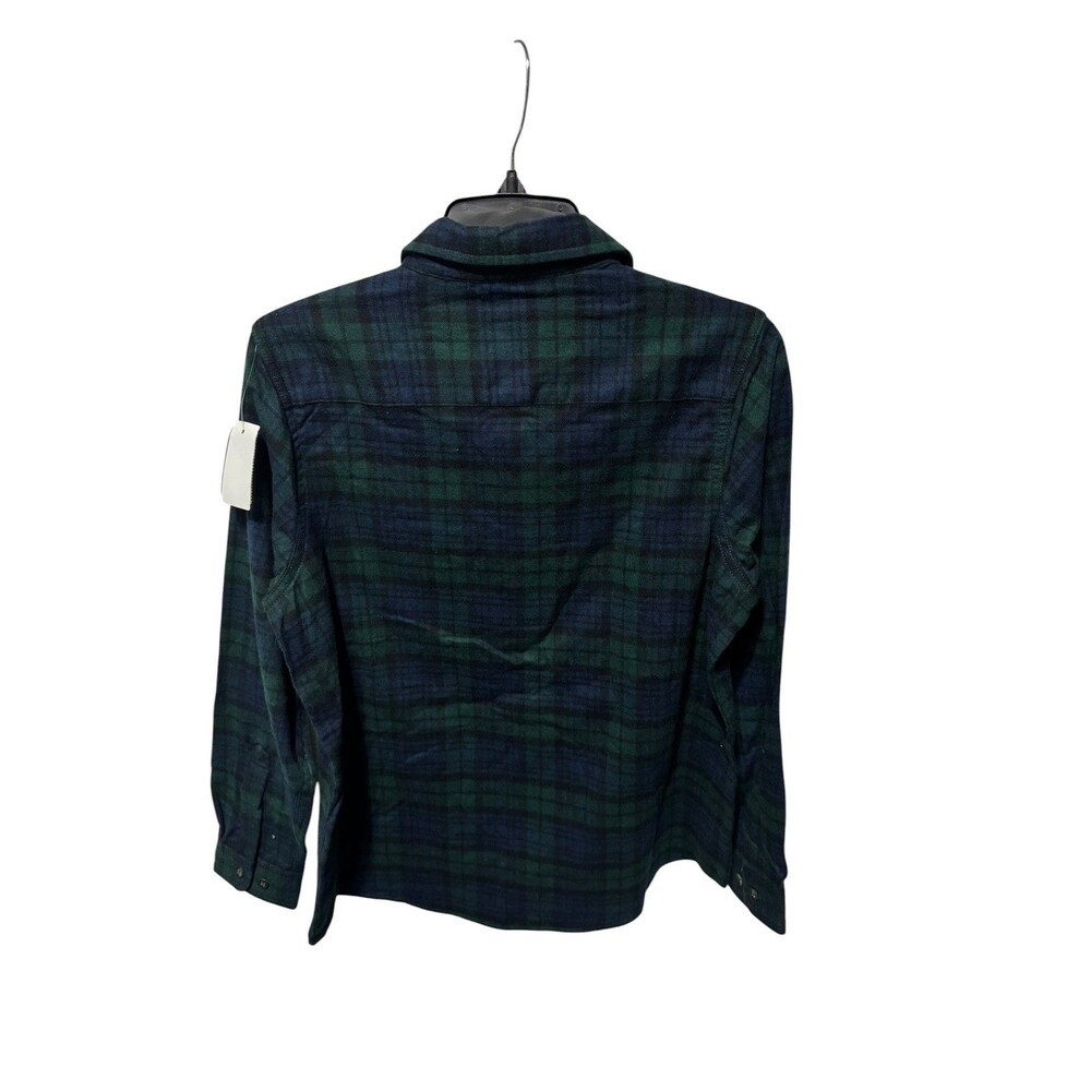 NWT LL Bean Flannel Shirt Women’s Black Watch Tartan Plaid petite Small - Picture 7 of 11
